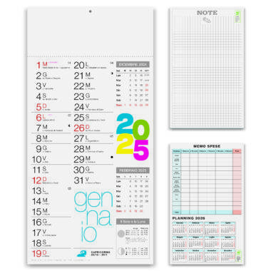 Calendario personalizzato Shaded moderno