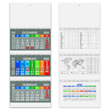 Calendario trittico personalizzato